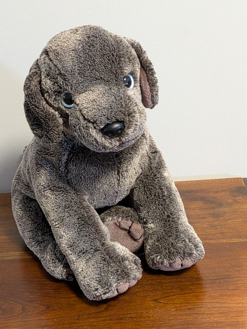 Ty Beanie Buddies Frisbee The Weimaraner Puppy Dog Gray Plush/Stuffed 2002.  EUC